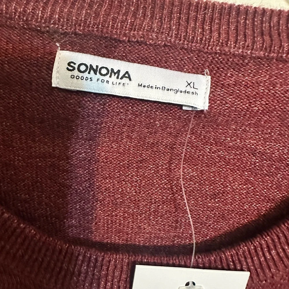 Sonoma burgundy crewneck
